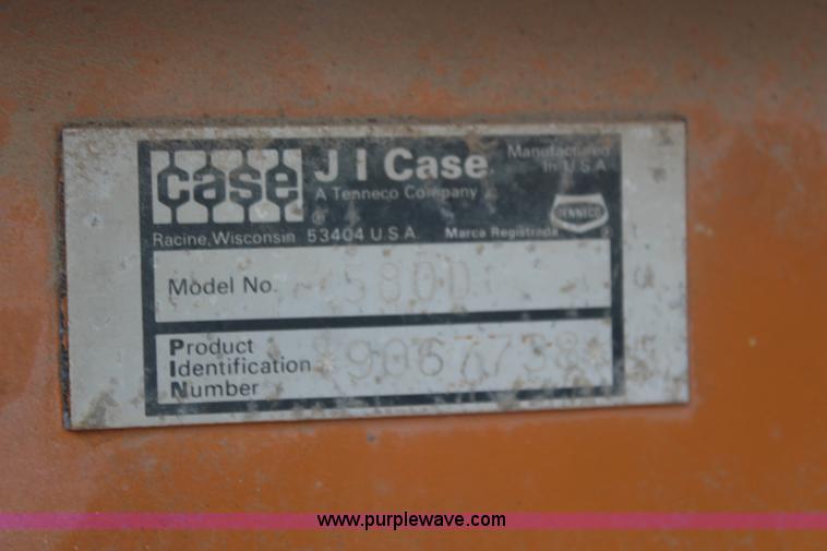 image for item I2492 1982 Case 580D backhoe