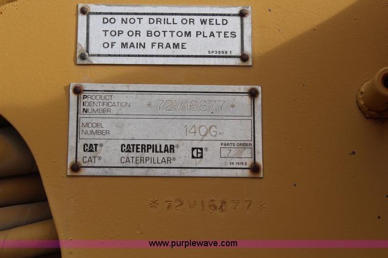 image for item I2495 1994 Caterpillar 140G articulated motor grader