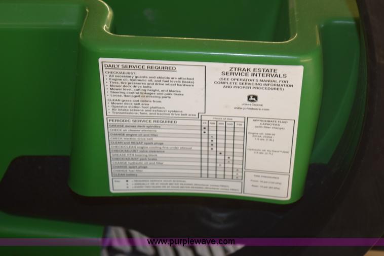 image for item BB9661 John Deere 2520A ZTR lawn mower