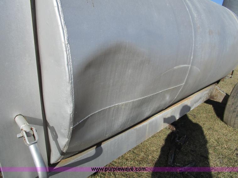 image for item D2250 Shop built 800 gallon gooseneck fuel trailer