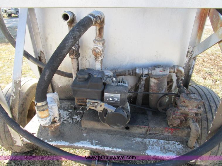 image for item D2250 Shop built 800 gallon gooseneck fuel trailer