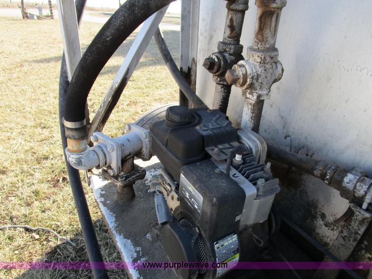 image for item D2250 Shop built 800 gallon gooseneck fuel trailer