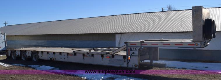 image for item E6069 2000 shop built triple axle lowboy trailer