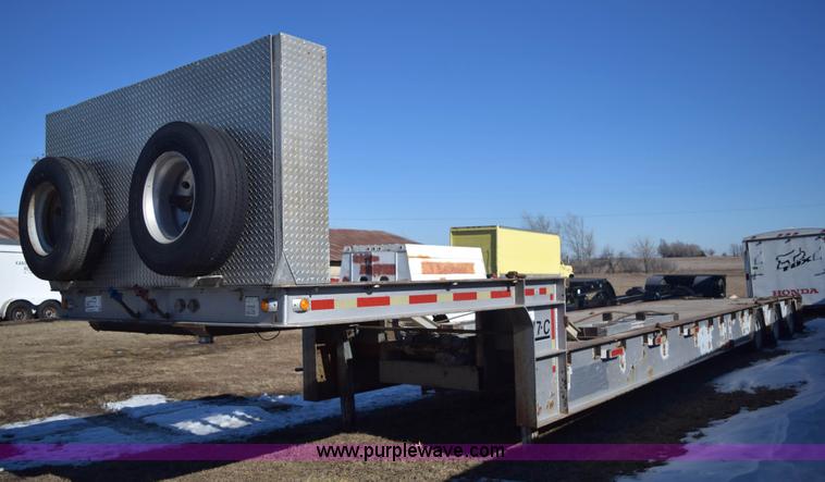 image for item E6069 2000 shop built triple axle lowboy trailer