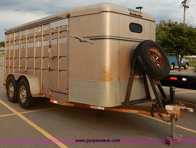 image for item I5399 1999 Liberty Travalong livestock trailer