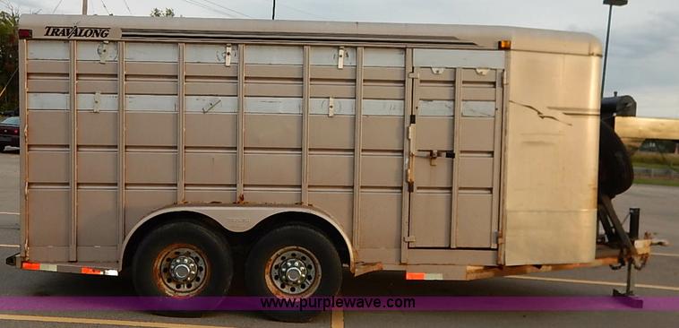 image for item I5399 1999 Liberty Travalong livestock trailer