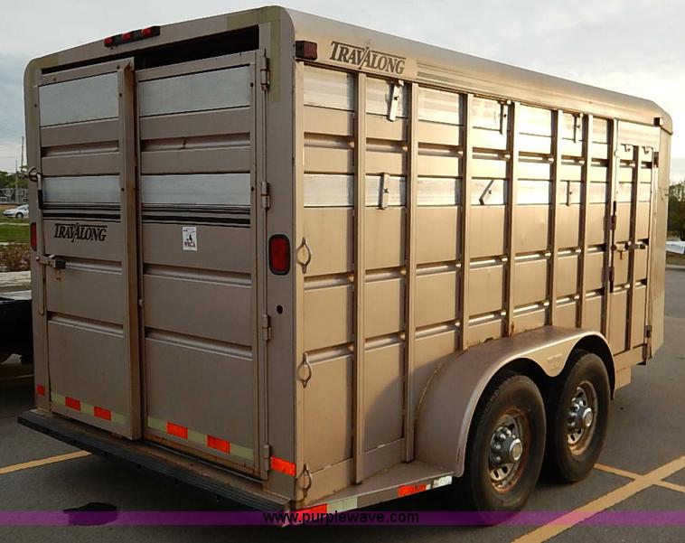 image for item I5399 1999 Liberty Travalong livestock trailer