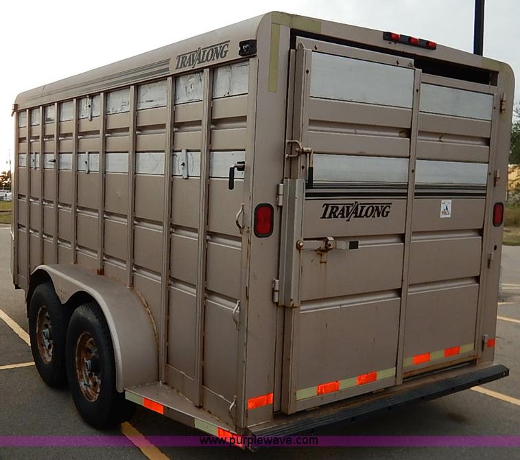 image for item I5399 1999 Liberty Travalong livestock trailer