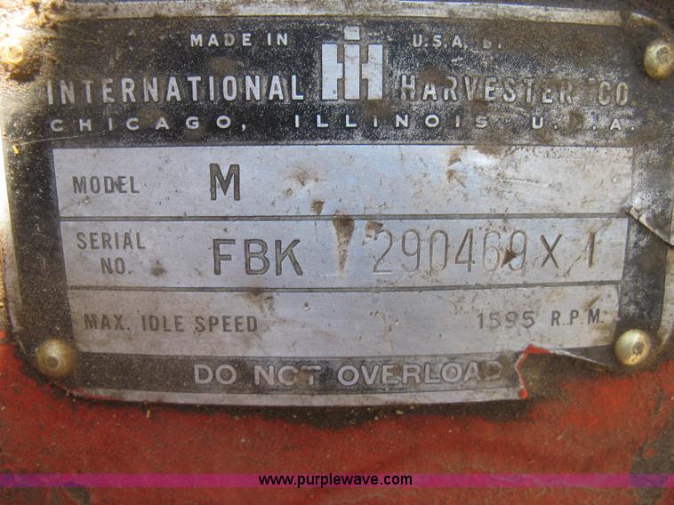 image for item K2845 Farmall M tractor