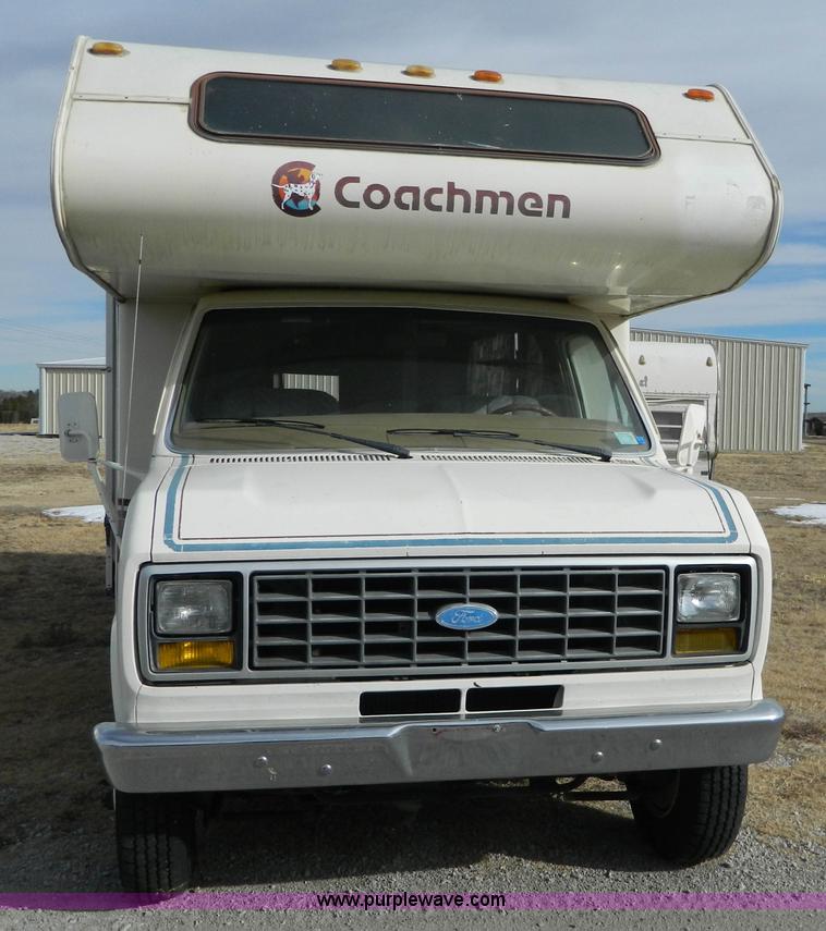 image for item AQ9341 1985 Ford Econoline E350 Coachman 26' recreational vehicle