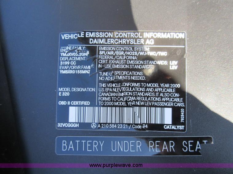 image for item AW9115 2000 Mercedes Benz E-Class E320 Wagon