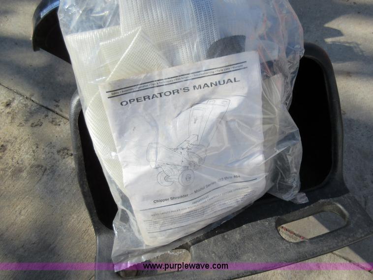 image for item AW9123 Yard Machines chipper shredder