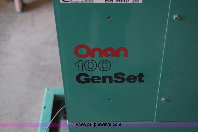 image for item BB9640 Onan 100 generator set