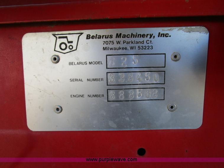 image for item D2246 Belarus 825 MFWD tractor