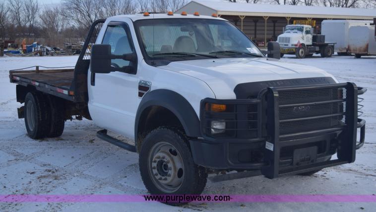 image for item E6076 2008 Ford F450 Super Duty flatbed truck