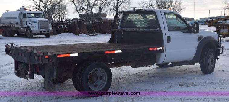 image for item E6076 2008 Ford F450 Super Duty flatbed truck