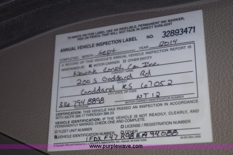 image for item E6076 2008 Ford F450 Super Duty flatbed truck