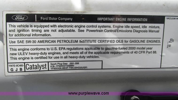 image for item I3127 2000 Ford F250 Super Duty pickup truck