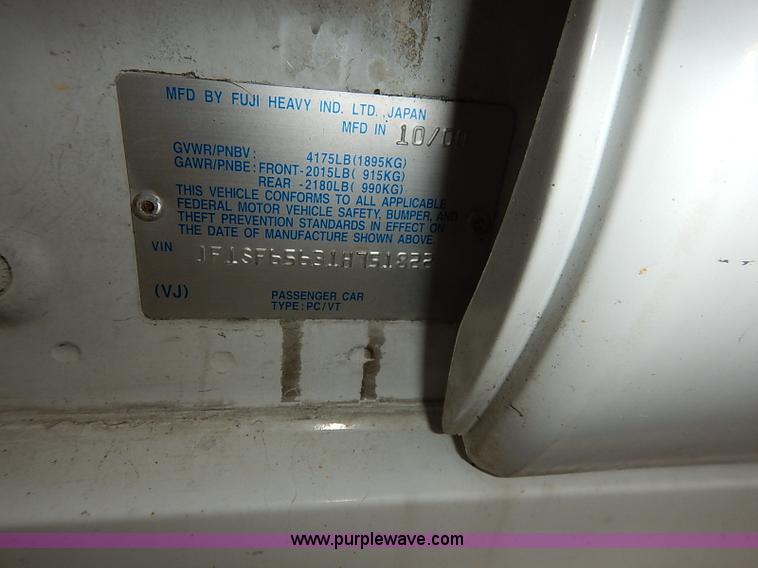 image for item I5174 2001 Subaru Forester S SUV