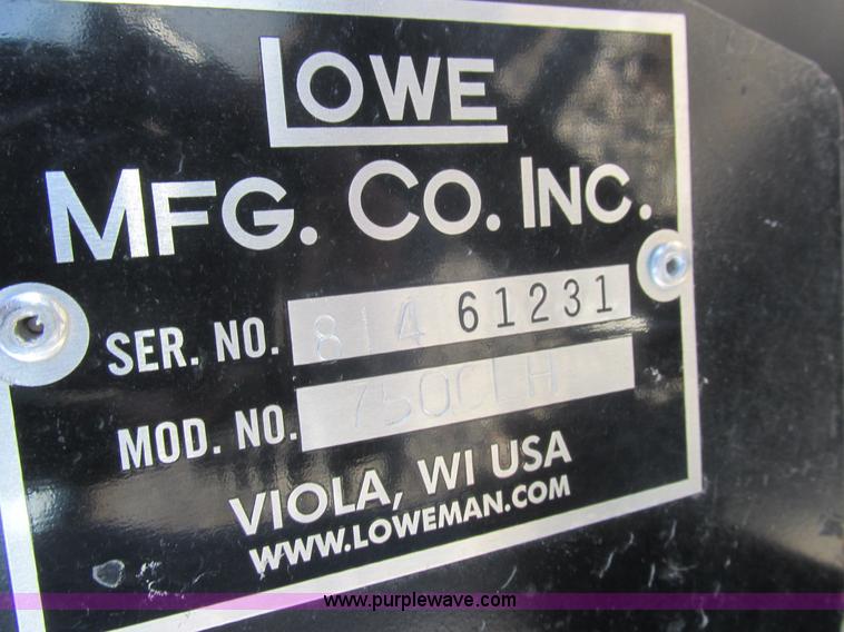 image for item I8808 Lowe 750CLH skid loader auger