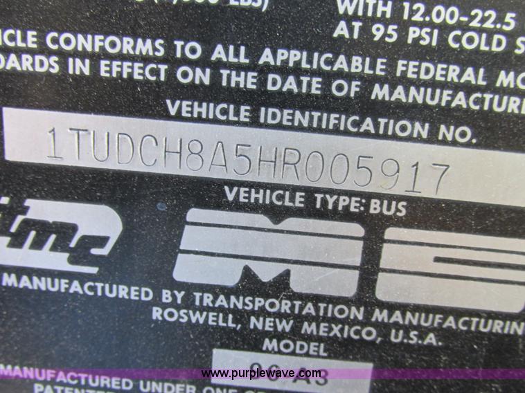 image for item J2326 1987 MCI transit bus
