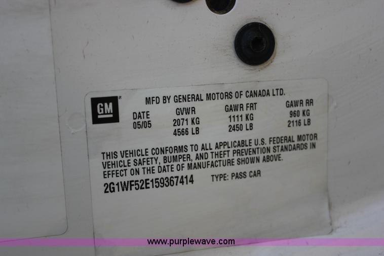 image for item J2331 2005 Chevrolet Impala