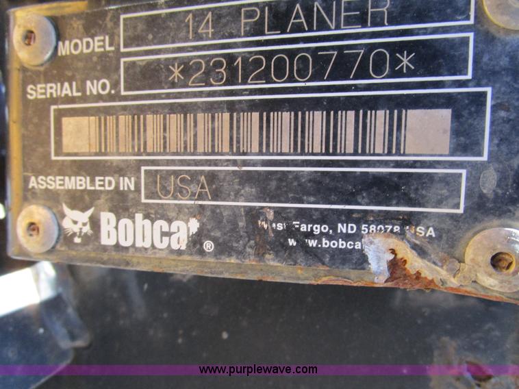 image for item BA9410 Bobcat 14 planer