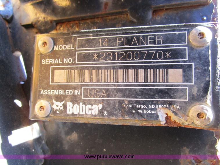image for item BA9410 Bobcat 14 planer