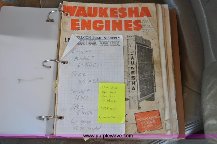 image for item F2184 Waukesha generator