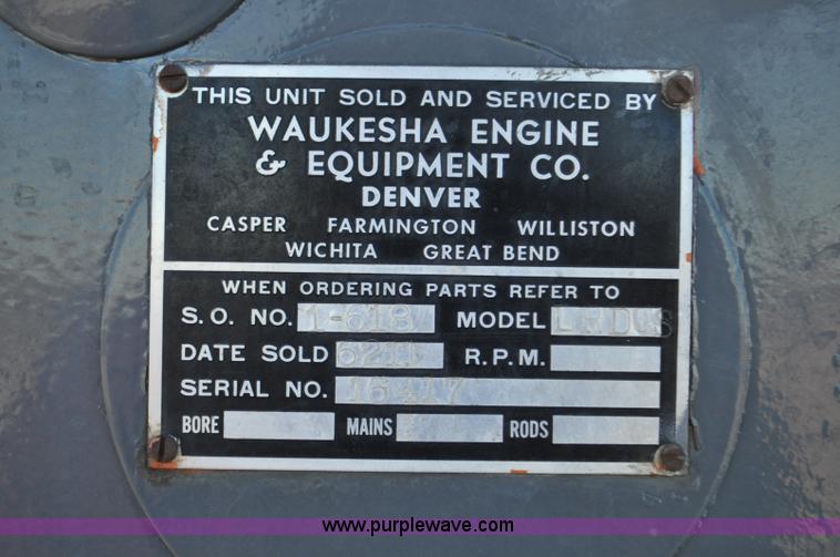 image for item F2184 Waukesha generator