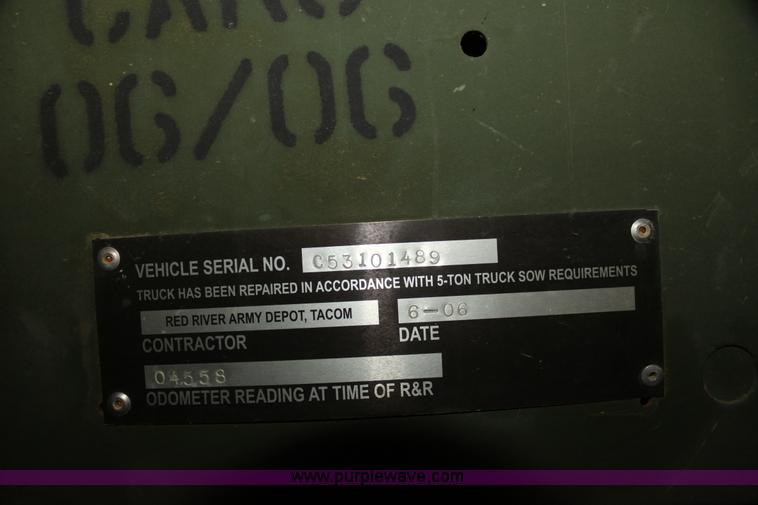 image for item F3420 1985 Am General M931 semi truck