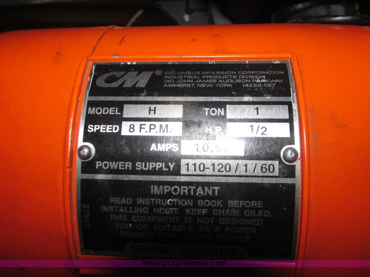 image for item F8940 CM Loadstar H crane hoist