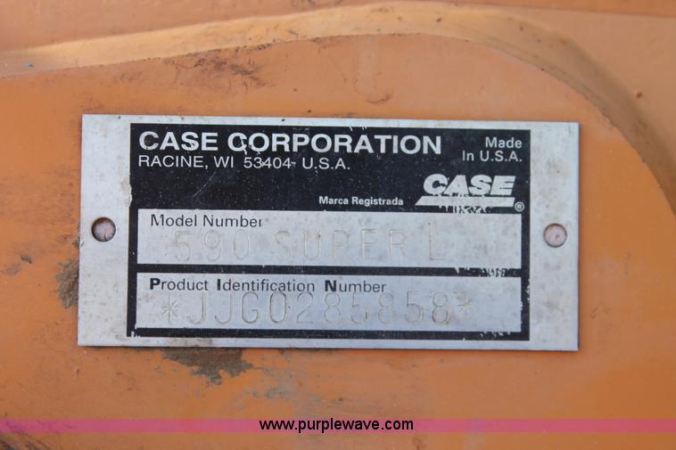 image for item H5966 1996 Case 590 Super L backhoe