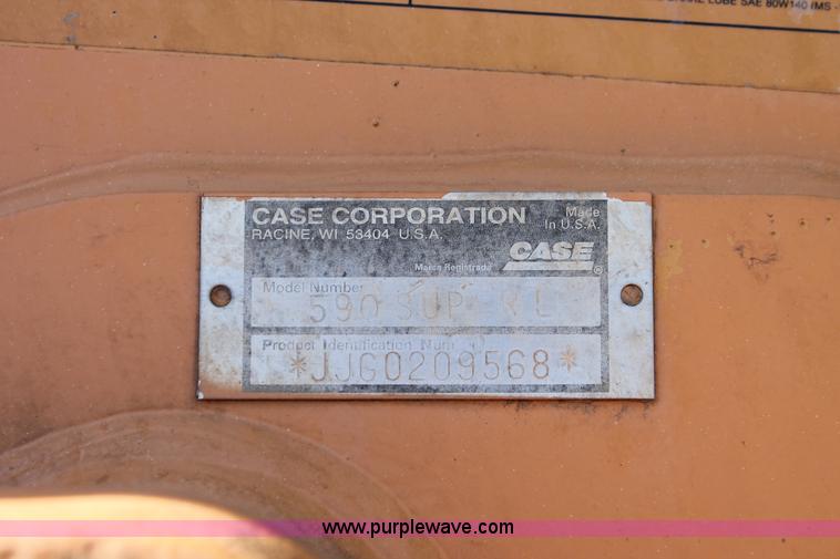 image for item H5967 1999 Case 590 Super L backhoe