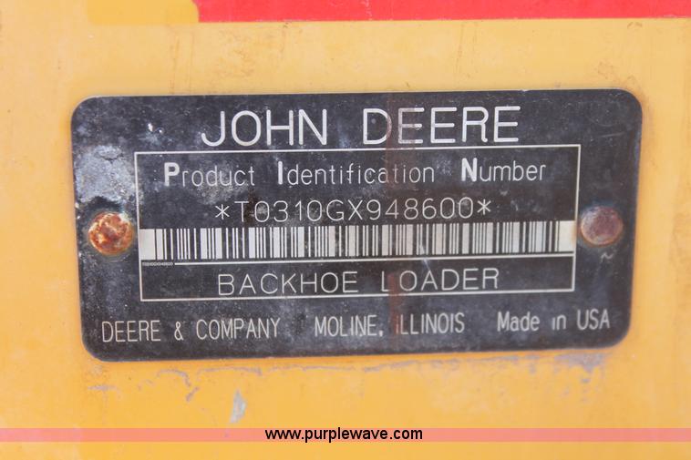 image for item H5968 2005 John Deere 310G backhoe