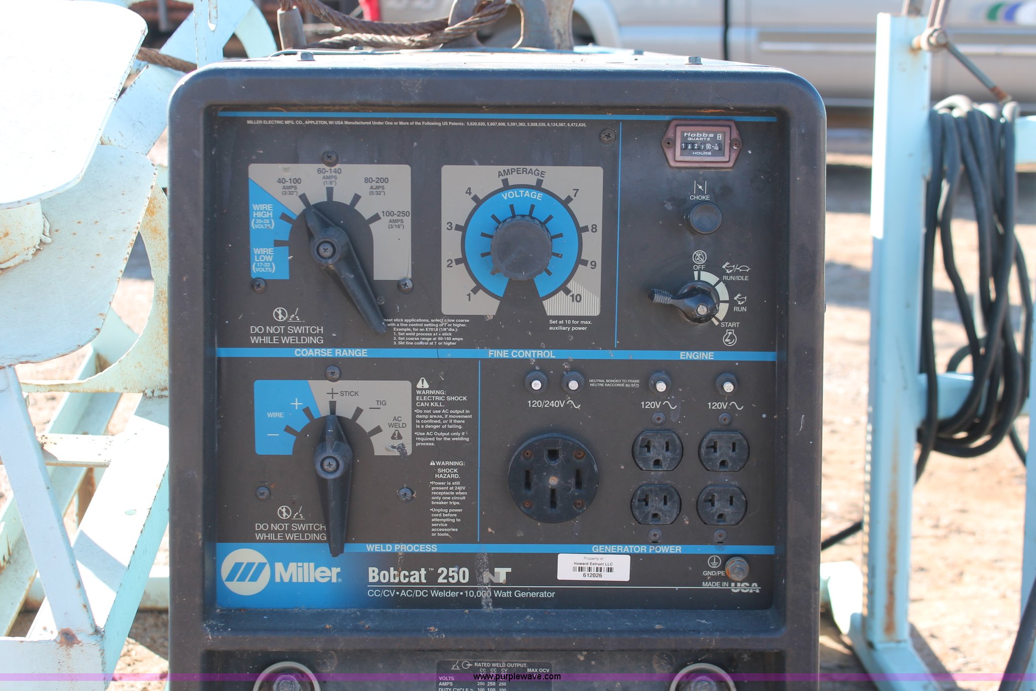 Miller Bobcat 250NT welder/generator in Moore, OK Item H5959 sold
