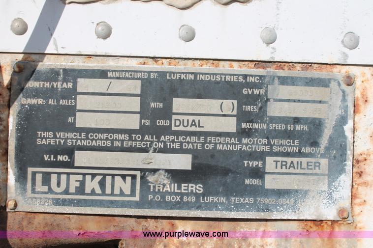 image for item H5964 1994 Lufkin dry van trailer