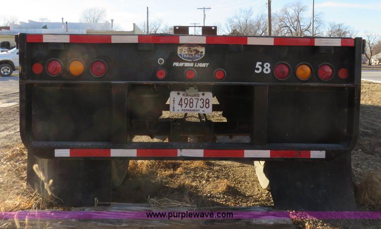 image for item I2425 1999 Lufkin FL-II spread axle flatbed trailer