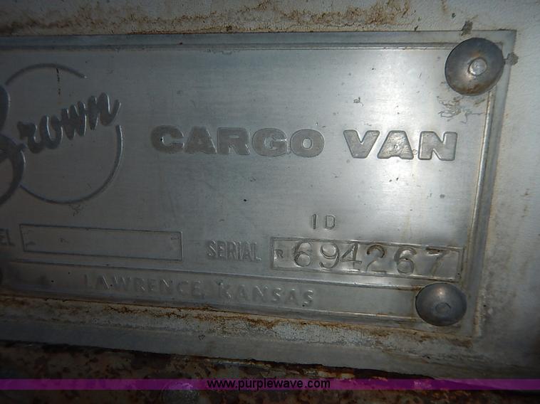 image for item I5175 1969 Brown dry van trailer