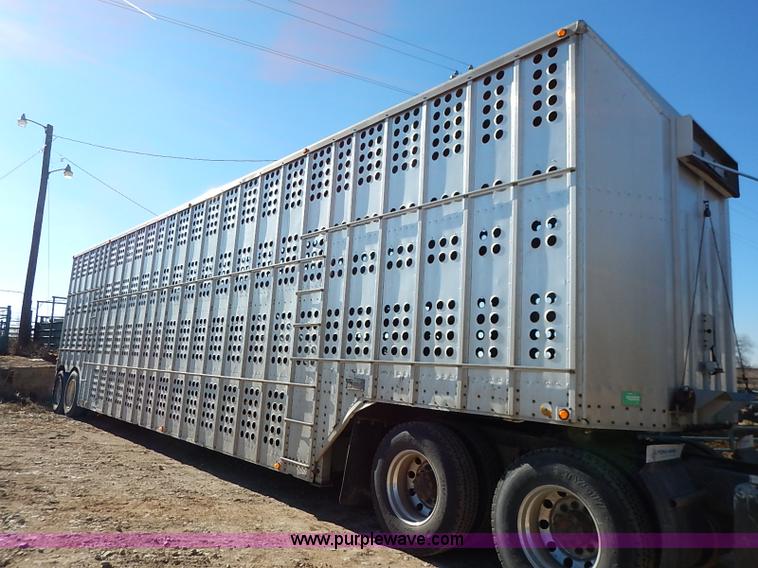 image for item K7295 1985 Merritt aluminum cattle pot trailer