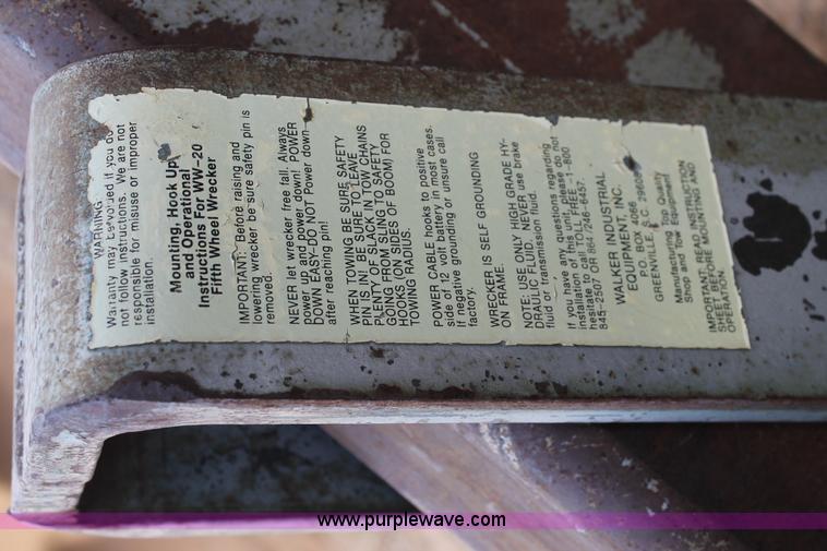 image for item AW9466 Walker truck tow bar