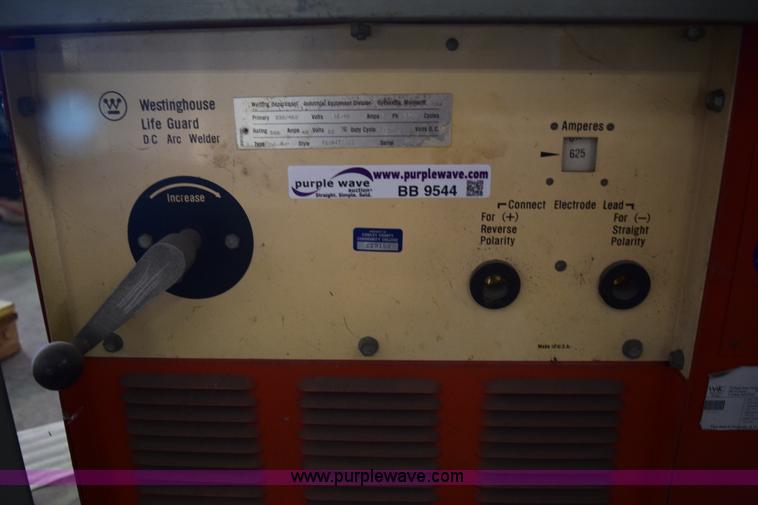 image for item BB9544 Westinghouse DC arc welder