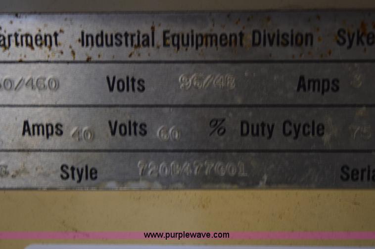 image for item BB9544 Westinghouse DC arc welder