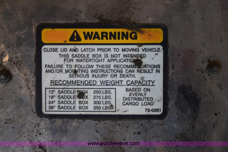 image for item BB9549 (3) aluminum saddle boxes with steps