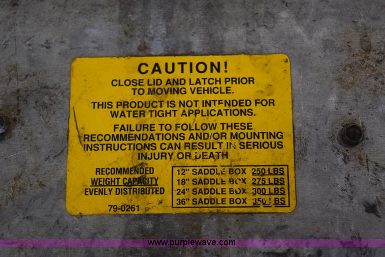 image for item BB9549 (3) aluminum saddle boxes with steps