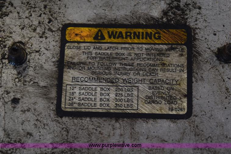 image for item BB9549 (3) aluminum saddle boxes with steps