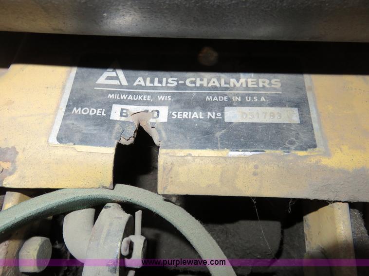 image for item BM9956 Allis Chalmers B10 garden tractor