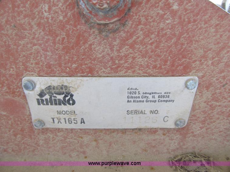 image for item F8935 Rhino TX165A finish mower