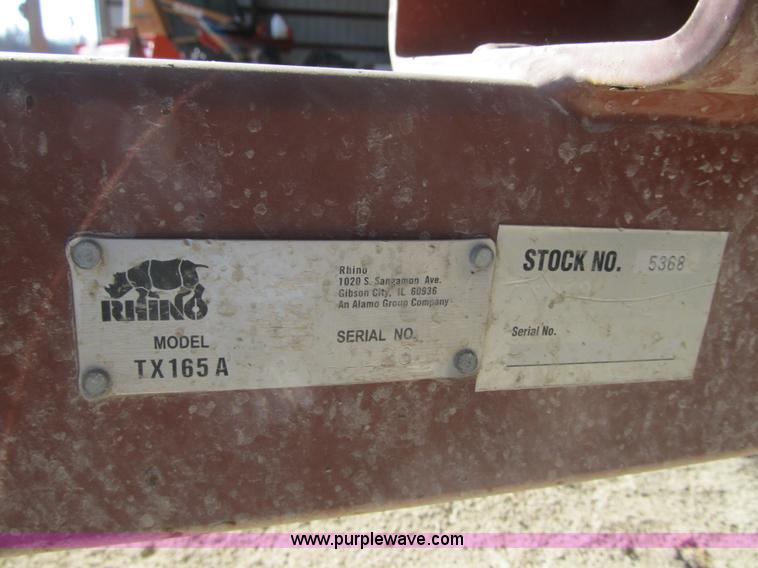 image for item F8935 Rhino TX165A finish mower