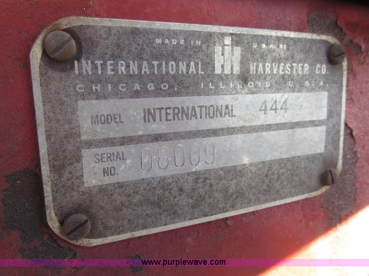 image for item G9790 1969 International 444 tractor